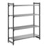Cambro Camshelving Basics Plus Starter 4VS Shelving Unit – Brushed Graphite