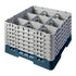 Cambro Camrack® 9 -Compartment 11-3/4" Glass Rack with 6 Extenders