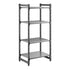 Cambro Camshelving Basics Plus Starter 4VS Shelving Unit – Brushed Graphite