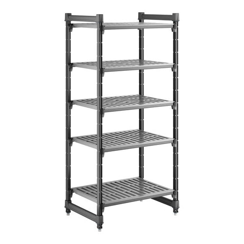 Cambro Camshelving Basics Plus Starter 5V Shelving Unit – Brushed Graphite