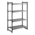 Cambro Camshelving Basics Plus Starter 4V Shelving Unit – Brushed Graphite