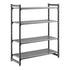 Cambro Camshelving Basics Plus Starter 4V Shelving Unit – Brushed Graphite