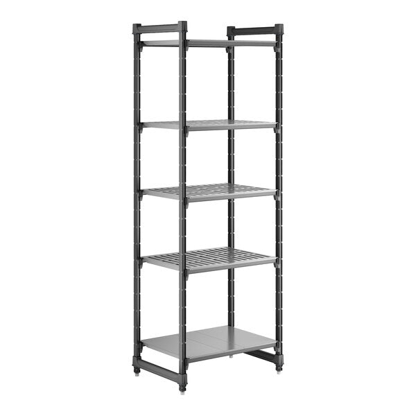 Cambro Camshelving Basics Plus Starter 5VS Shelving Unit – Brushed Graphite