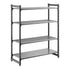 Cambro Camshelving Basics Plus Starter 4VS Shelving Unit – Brushed Graphite