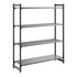Cambro Camshelving Basics Plus Starter 4VS Shelving Unit – Brushed Graphite