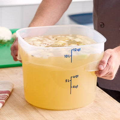 Cambro FreshPro 12 Quart Round Food Storage Container Translucent ( Case of 6 )