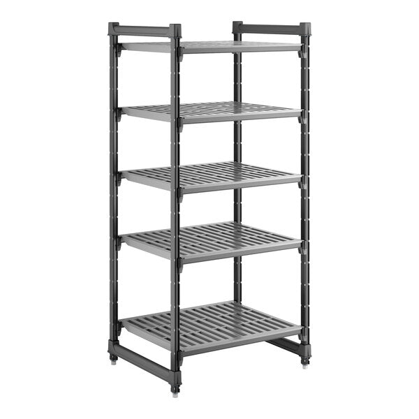 Cambro Camshelving Basics Plus Starter 5V Shelving Unit – Brushed Graphite