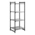 Cambro Camshelving Basics Plus Starter 4S Shelving Unit – Brushed Graphite