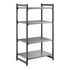 Cambro Camshelving Basics Plus Starter 4VS Shelving Unit – Brushed Graphite