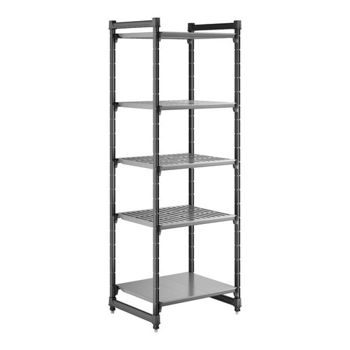 Cambro Camshelving Basics Plus Starter 5VS Shelving Unit – Brushed Graphite