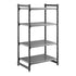 Cambro Camshelving Basics Plus Starter 4V Shelving Unit – Brushed Graphite