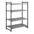 Cambro Camshelving Basics Plus Starter 4V Shelving Unit – Brushed Graphite