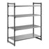 Cambro Camshelving Basics Plus Starter 4VS Shelving Unit – Brushed Graphite