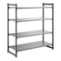 Cambro Camshelving Basics Plus Starter 4S Shelving Unit – Brushed Graphite