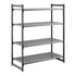 Cambro Camshelving Basics Plus Starter 4V Shelving Unit – Brushed Graphite