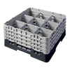 Cambro Camrack® Customizable 9-Compartment 8 1/2" Glass Rack