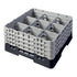 Cambro Camrack® Customizable 9-Compartment 8 1/2" Glass Rack