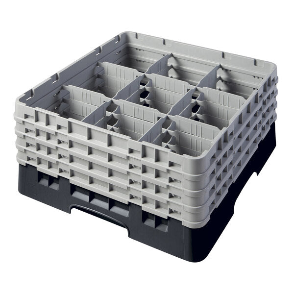 Cambro Camrack® Customizable 9-Compartment 8 1/2" Glass Rack