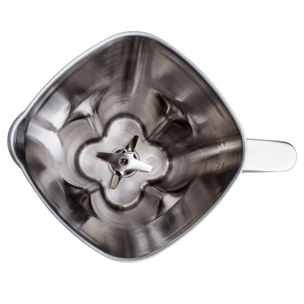 Waring CAC90 64 oz. Stainless Steel Container with Blade and Lid for MX1 Series Commercial Blenders