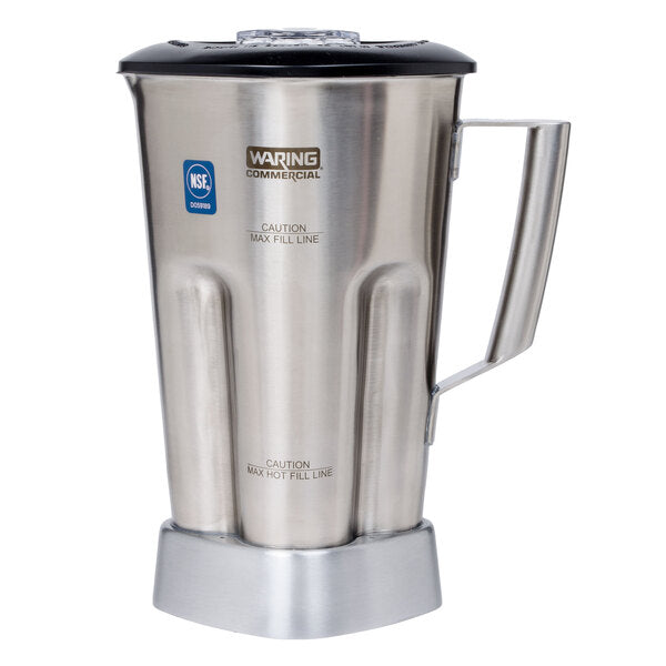 Waring CAC90 64 oz. Stainless Steel Container with Blade and Lid for MX1 Series Commercial Blenders