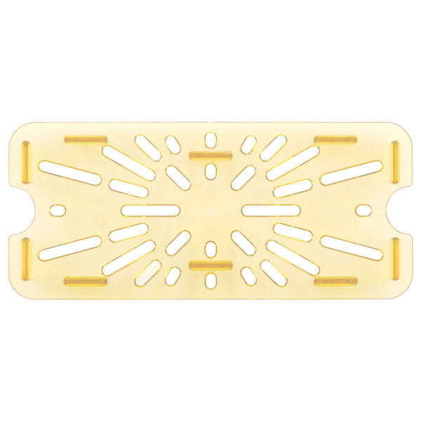 Cambro H Pan One Third Size Drain Shelf Amber ( Case of 6 )