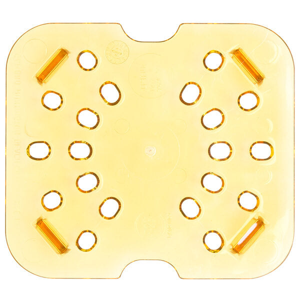 Cambro H Pan One Sixth Size Drain Shelf Amber ( Case of 6 )