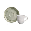 Porto Brasil Bio Coffee Cup With Saucer Stoneware Tropicalia ( Case of 12)