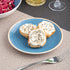 Ariane Twister Blue Round Rimless Coupe Porcelain Plate ( Case Of 12 )