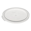 Choice 12, 18, and 22 Qt. Translucent Round Polypropylene Food Storage Container Lid