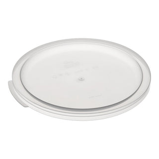 Choice 12, 18, and 22 Qt. Translucent Round Polypropylene Food Storage Container Lid