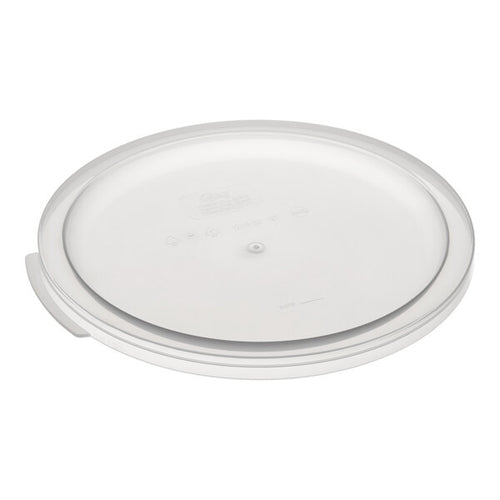 Choice 12, 18, and 22 Qt. Translucent Round Polypropylene Food Storage Container Lid