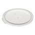 Choice 12, 18, and 22 Qt. Translucent Round Polypropylene Food Storage Container Lid