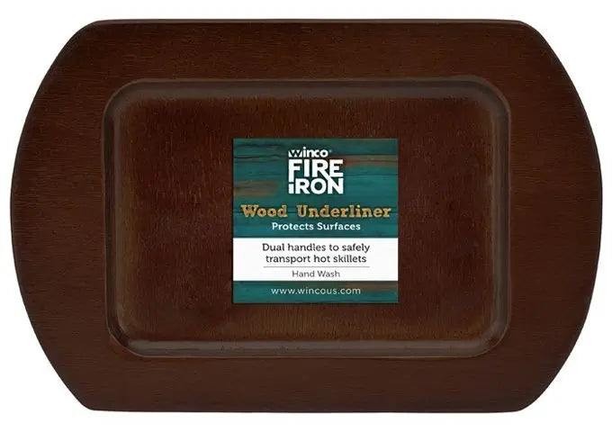 CASM SERIES FireIron™ Mini Induction Cast Iron Wood Underliner by Winco - Available in Different Sizes