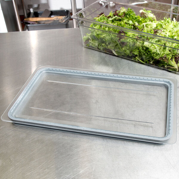 Cambro Camwear Full Size GripLid Food Pan Lid Clear ( Case of 6 )