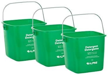 Alpine Industries Commercial Sanitizing Cleaning Pail  (Green, 3 Qt)