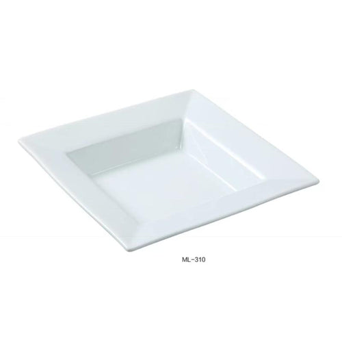 Yanco ML-310 10″ Square Pasta Bowl, 18 oz Capacity, Porcelain, Super White (1Dz)