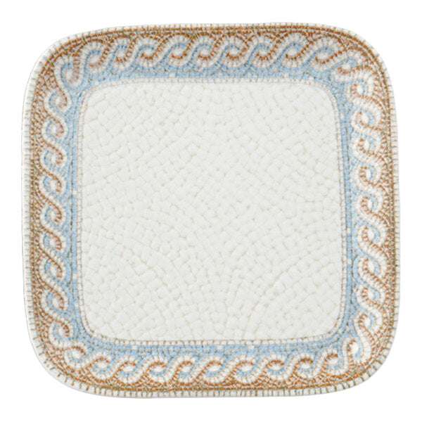 Ariane Cruise Athena 4 1/2" Square White Porcelain Plate ( Case Of 18 )