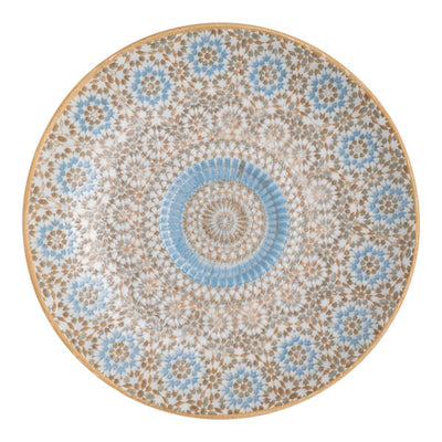 Ariane Cruise Tangier 6" Round Porcelain Saucer with Ivory Exterior ( Case Of 12 )