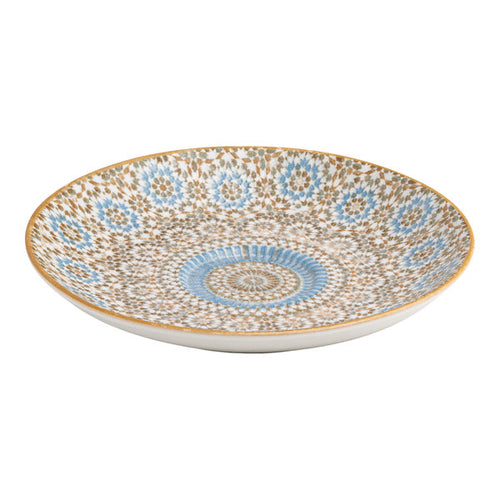 Ariane Cruise Tangier 6" Round Porcelain Saucer with Ivory Exterior ( Case Of 12 )