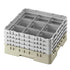 Cambro Camrack® 9 -Compartment 11-3/4" Glass Rack with 6 Extenders