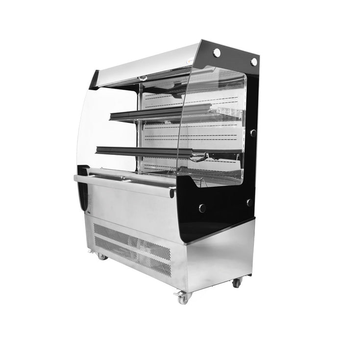 Omcan RS-CN-0200 39″ Grab-and-Go Open Refrigerated Floor Self-Serve Display Case with 7 cu.ft. (200 L)