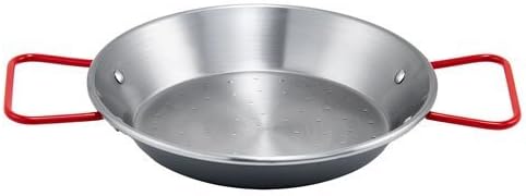 Winco CSPP-11 11" Paella Pan, Polished Carbon Steel (Spain) (Price/Piece)