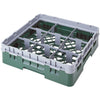 Cambro Camrack® 9 -Compartment 3-5/8" Glass Rack with 1 Extenders