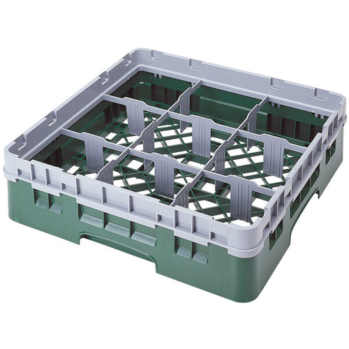 Cambro Camrack® 9 -Compartment 3-5/8" Glass Rack with 1 Extenders