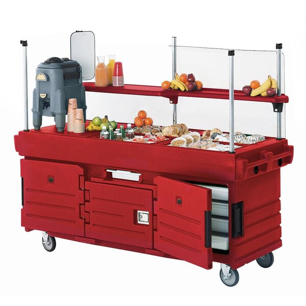 Cambro Kiosk Four Panel Serving Station for Commercial Foodservice