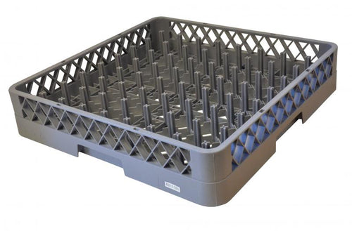 Omcan 9 x 9 Gray Plastic Peg Rack