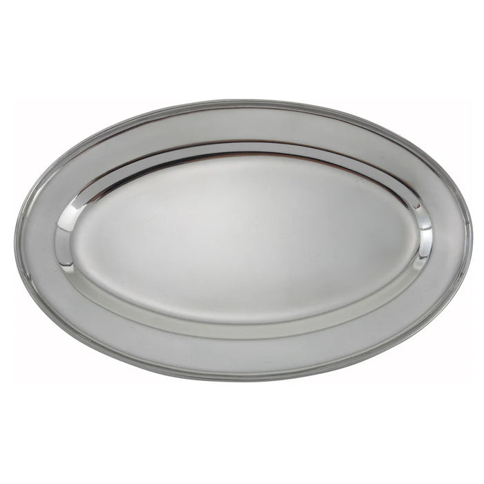 OPL SERIES, Stainless Steel Oval Platters by Winco - Available in Different Sizes