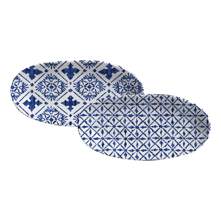 Porto Brasil Organic Deep Oval Platter 21.97" Stoneware Maya ( Case of 12)