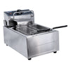 Omcan CE-CN-0006-D 6 Qt (7 Liters) Single Countertop Electric Fryer – 220V, 1Ph, 2500W