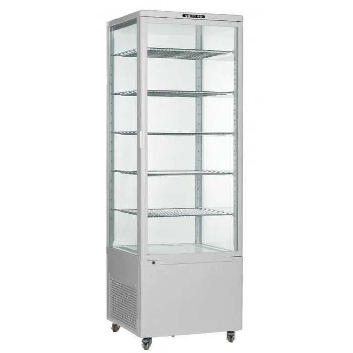 Omcan RS-CN-0500 26″ Refrigerated Floor Display Showcase with 17.65cu.ft. / 500L Capacity – 110V, 3600W